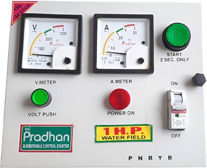 PRADHAAN 1.0HP Single Phase Water filed Open-well submersible /Motor Pump Starter 240V Ac Submersible Water Pump