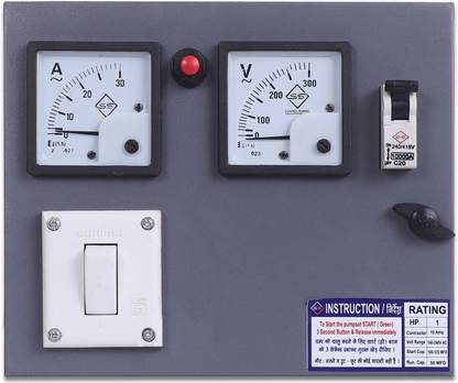 S S CONTROL PANEL Single Phase Submersible Pump Control Panel/ Submersible Water Pump (1 HP) Submersible Water Pump
