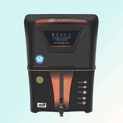 Hydroshell Wall Mount & Table Top Copper RO Water Purifier 12 L RO + UV + UF + Minerals + Copper Water Purifier