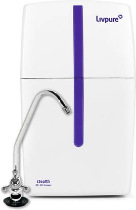 LIVPURE STEALTH 7 L RO + UV + Copper Water Purifier Under the Sink | Suitable for all - Borewell, Tanker, Municipality Water