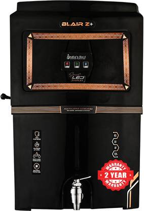 Blair Z+ BIS APPROVED (IS 16240) CM/L-8530125412 15 L RO + UV + UF + TDS Control + Alkaline + UV in Tank Water Purifier