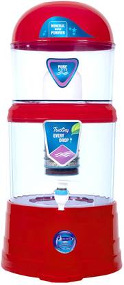 AD-Teck Storage Water Filter Activated Carbon Mineral Ceramic Balls 16 L Gravity Based Water Purifier