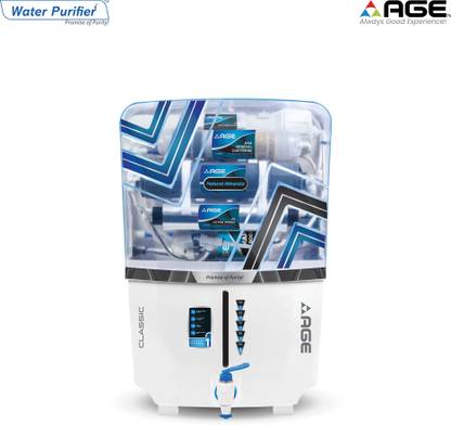 AGE Classic 12 L RO + UV + Minerals Water Purifier