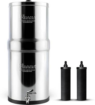 Rama 24-Litre Storage Includes 2 Carbon Candles and Stainless Steel Tap 24 L Gravity Based Water Purifier