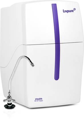 LIVPURE STEALTH 7 L RO + UV + Copper Water Purifier Under the Sink | Suitable for all - Borewell, Tanker, Municipality Water