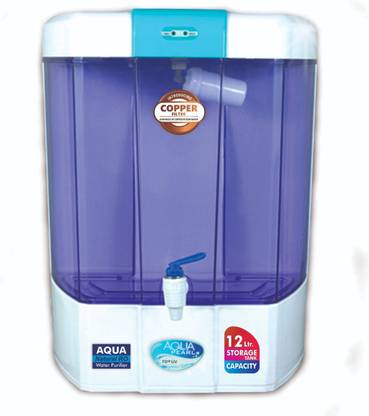 AQUA pearl Water purifier RO Copper filter 12ltrs water tanks 12 L RO + UV + UF + Copper Guard + pH enhancer Water Purifier