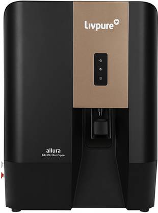 LIVPURE Liv-Allura 7 L RO + UV + Copper Water Purifier |NO SERVICE COST FOR 2.5 YEARS | 8 STAGE ADVANCED PURIFICATION | SUITABLE FOR ALL-BOREWELL, TANKER, MUNICIPALITY WATER
