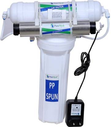 PureMyst Gravity Base UF Membrane Filter UV Chamber Barrel LED Kit 25 L UV + UF Water Purifier