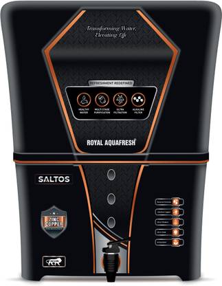 Royal Aquafresh SELTOS WITHOUT LED 12 L RO + UV + UF + TDS + ALK + Copper Water Purifier