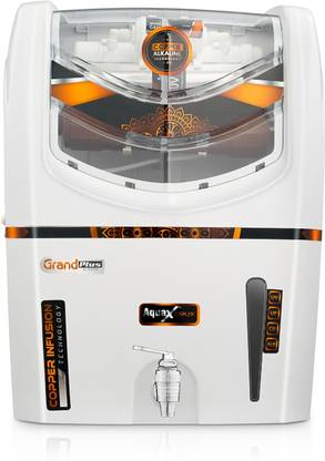 Grand plus Advance Mineral Cruz Storage 12 L UV + UF + Copper Water Purifier with Prefilter