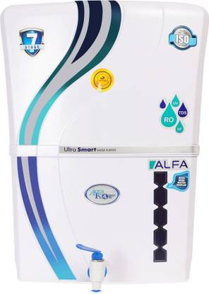 Aqua Flow Enterprises ALFA Ultra Smart (MIneral) 12 L RO + UV + UF + TDS Control + UV in Tank Water Purifier