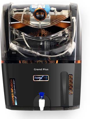 Grand plus RO+UV+UF+TDS+COPPER WATER PURIFIER 14 L RO + UV + UF + TDS + Copper Water Purifier