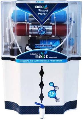 Aquagrand Skyland Combo | 1 Year Warranty | Copper and Alkaline Vitamin B12 | 18 L RO + UF + TDS + ALK Water Purifier