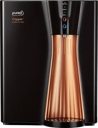 pureit by hul copper+mineral ro+uv+mf 8 l ro + uv 