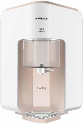 HAVELLS PRO ALKALINE 7 L RO + UV + Alkaline Water Purifier 7 Stages, Patented Corner/wall mounting and Alkaline water technology