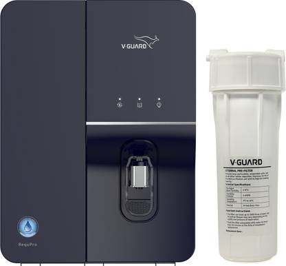 V-Guard Requpro High Recovery RO ,3X Water Saving 6.5 L RO + UV + UF + Minerals Water Purifier