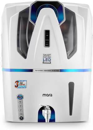 MarQ by Flipkart AUDY Smart Edifying 15 L RO + UV + UF + TDS + ALK + Copper Water Purifier with Pre filter and BIS Certified