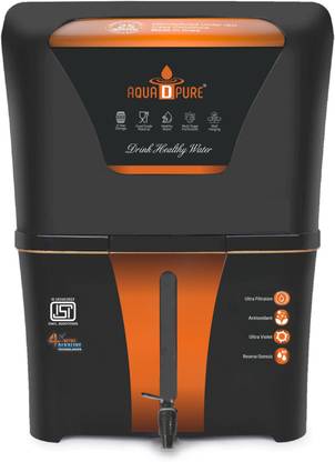 AquaDpure RO Water Purifier with Bio Alkaline and Aqua Copper Infuser Technology with 12 L RO + UV + UF + TDS + ALK + Copper Water Purifier