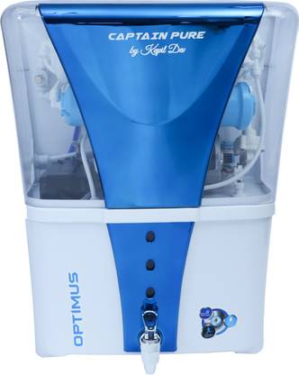 captain pure By Kapil Dev Optimus 12 L RO + UF + Minerals Water Purifier