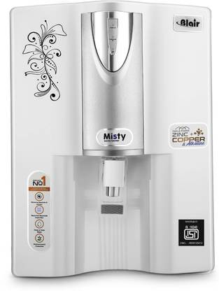 Blair MISTY HIGH TDS BIS APPROVED ( IS 16240 ) CM/L-8530125412 15 L RO + UV + UF + TDS Control + Alkaline + UV in Tank Water Purifier
