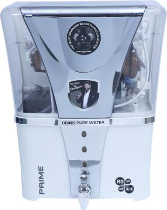 captain pure By Kapil Dev Prime Digital Display 12 L RO + UV + MIN + ALK + SS Water Purifier