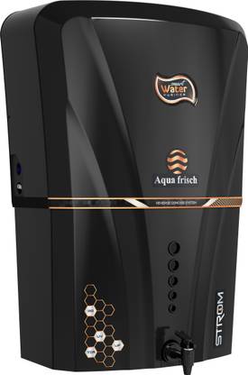 Aqua Frisch Storm Black Copper with Orp+Alkaline+Ro+Uf+Tds Adjuster+Antioxidant 12 L RO Water Purifier with Prefilter