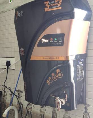 water solution Merlin Matrix Advance (Zinc+Copper+Alkaline) 12Liter Storage Tank Model 12 L RO + UV + UF + TDS + ALK + Copper Water Purifier