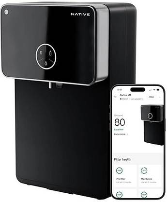 NATIVE By Urban Company M2 | Needs no service for 2 years | 10-stage Purifier 8 L RO + UV + Minerals + Alkaline Water Purifier Smart IoT Features
