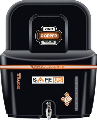 safeus sonex bk 15 L RO + UV + UF + Copper Guard + pH enhancer Water Purifier