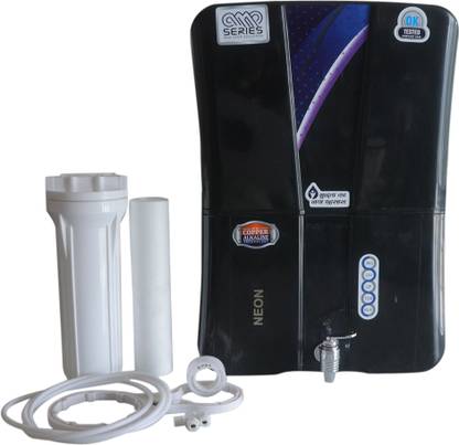 TSP AQUA water purifier Model -NEON (Black) Free filter complete set 14 L RO + UV + UF + TDS Water Purifier