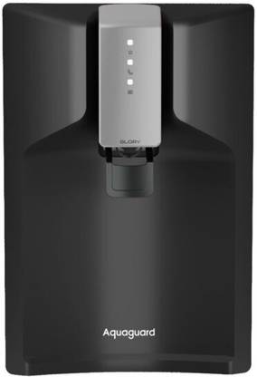 Aquaguard Glory 6 L RO + UV + MTDS Water Purifier with Alkaline Tech | Stainless Steel Tank | 8-Stage Purification | Taste Adjuster | Suitable for all - Borewell, Tanker, Municipality Water