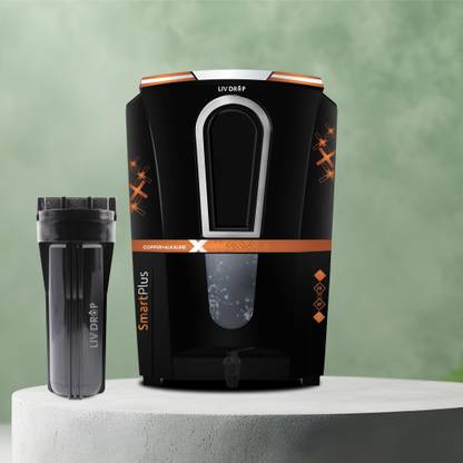 Liv Drop Copper Filter ABS Water Tank Best Water Purfier for Home & Office Made In India 12 L RO + UV + UF + Minerals + Alkaline Water Purifier