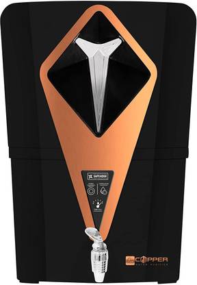 apc's Aquasafe Copper Purifier with Digital Display Patented Mineral RO Technology 12 L RO + UV + UF + TDS Control + UV in Tank Water Purifier