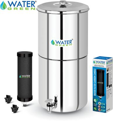 WATER GREEN Water Filter With Carbon Candle 21 L Gravity Based Water Purifier
