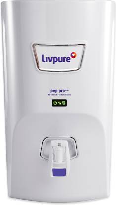 [For ICICI Card] LIVPURE LIV-PEP-PRO-PLUS+ 7 L RO + UV + UF Water Purifier with Taste Enhancer  (White)
