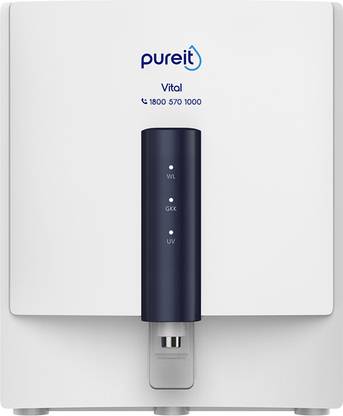 Pureit Vital 6 L RO + UV + Minerals Water Purifier Suitable for all - Borewell, Tanker, Municipality Water