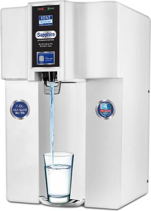 KENT Sapphire RO Water Purifie 8 L RO + UF + Inline UV + Alkaline + TDS Control + UV LED Water Purifier
