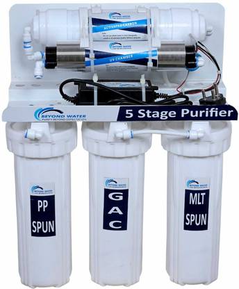 Beyond water 5 Stage Gravity Base Water Filter Without RO With Activated Carbon And  UV Water Purifier