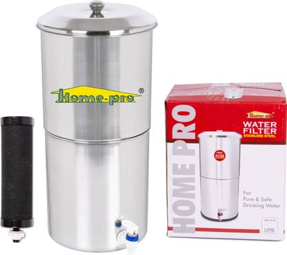 Home-pro Manual Water Filter | Carbon Candle For Fast Filteration | 16 Liter Capacity 16 L Gravity Based Water Purifier