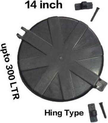 R K water Black Hing Type Water Tank Lid ( Dhakkan ) 500 L Water Tank