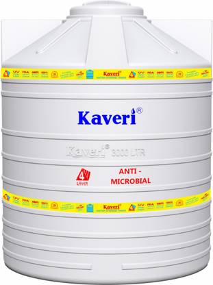 Kaveri 4 Layers Tank Safe for Drinking Water Insect & Rust Proof for Buildings 3000 L Water Tank
