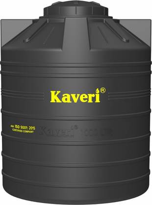 Kaveri 2 Layer Tank Safe for Drinking Water Insect & Rust Proof for Buildings 1000 L Water Tank