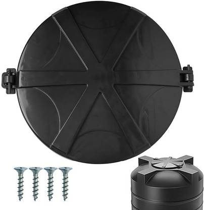 Vmd All In One BLACK lid for all water tank (19.5")Hinge Type, Pure Unbreakable, 2000 L Water Tank