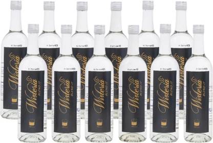 WISTERIA Whiskey Blending Treated Water, Drinking Water 0% Alcohol Glass Bottle, Natural Treated Water