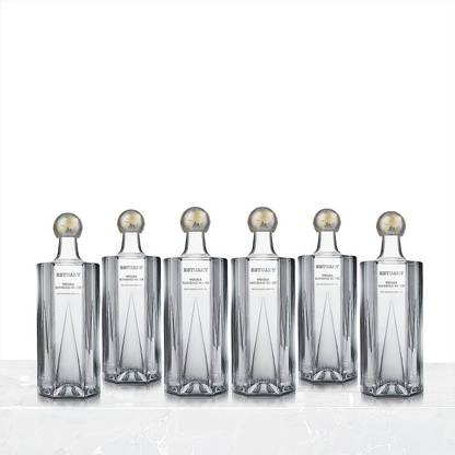 Estuary Vodka Blending Water 750 Ml, Pack of 6 Exquisite Glass Bottles Treated Water