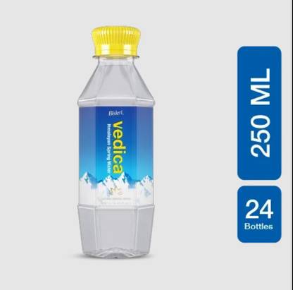 Bisleri Drinking Water - Vedica, 250 ML Bottle [Pack of 24] Mineral Water