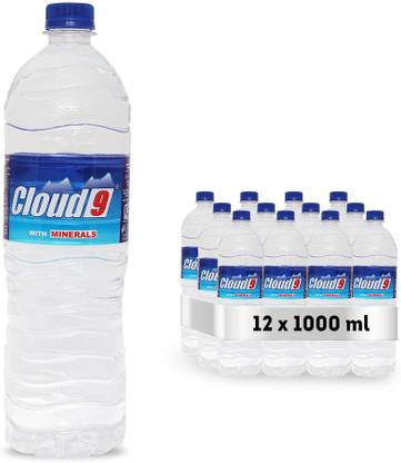 Cloud9 Packaged Drinking Water | Drinking Water 1000ml | Pack Of 12 Bottles Mineral Water