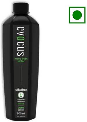 EVOCUS Black Water Alkaline Drink | Essential Minerals | 8+pH Mineral Water