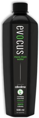 EVOCUS Evocus Black Alkaline Drink | Infused with Essential Minerals | 8+ pH Alkaline Mineral Water