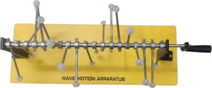 SMEI Wave Motion Apparatus Metallic On Wooden Base for Physics Lab Wave Motion Apparatus
